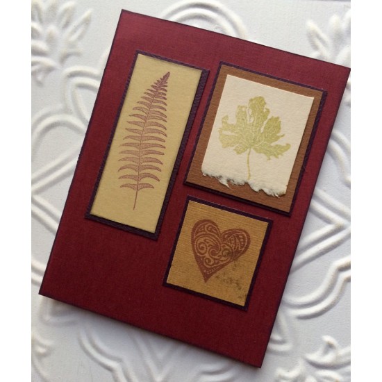 Small Autumn Leaf Rubber Stamp