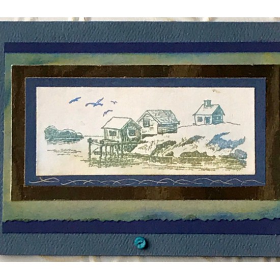 Peggy's Cove Rubber Stamp