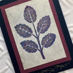 Leaves Rubber Stamp Leaves Rubber Stamp