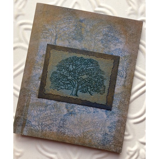 Oak Tree Rubber Stamp