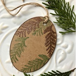 Small Cedar Branch Rubber Stamp Small Cedar Branch Rubber Stamp