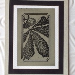 Horse Chestnut Leaf Rubber Stamp Horse Chestnut Leaf Rubber Stamp