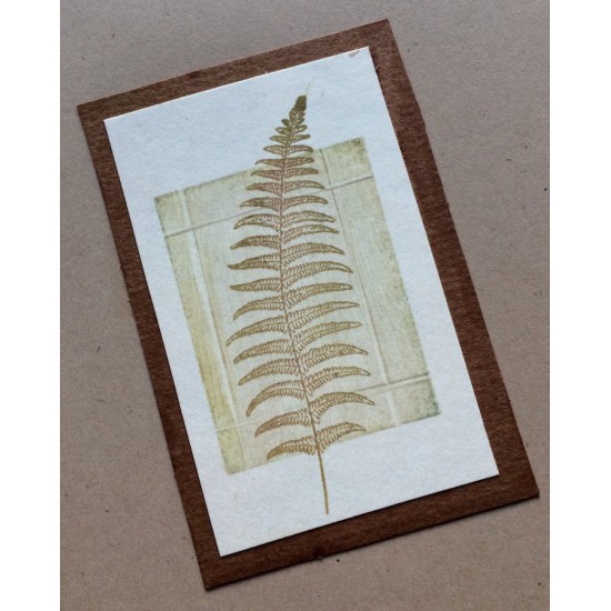 Small Fern Leaf Rubber Stamp