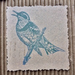 Varied Thrush Bird Rubber Stamp Varied Thrush Bird Rubber Stamp