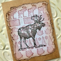 Moose Rubber Stamp Moose Rubber Stamp