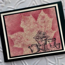 Flower Pots Rubber Stamp Flower Pots Rubber Stamp