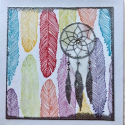 Feather Rubber Stamp Feather Rubber Stamp