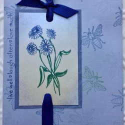 Aster Flowers Rubber Stamp