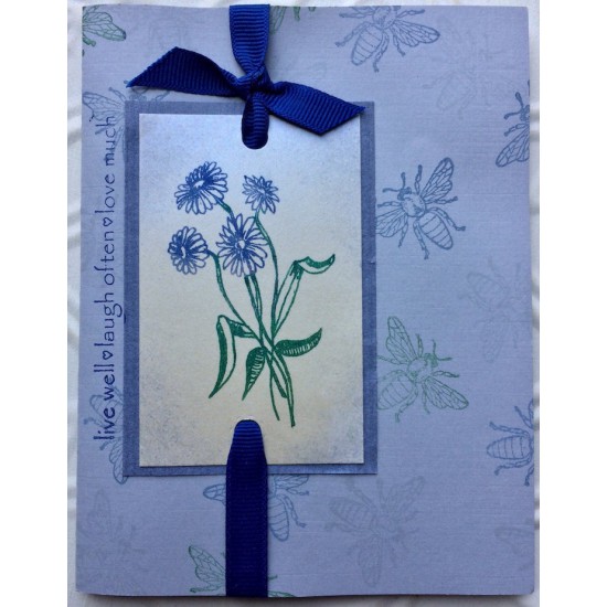 Aster Flowers Rubber Stamp