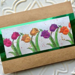 Tulips Rubber Stamp