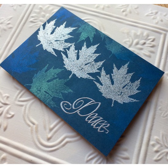 Quebec Maple Leaf Rubber Stamp