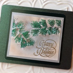 Happy Holidays Script Rubber Stamp Happy Holidays Script Rubber Stamp