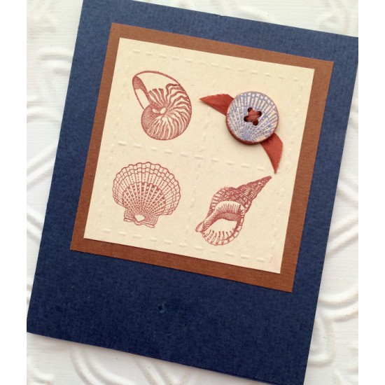 Nautilus Shell Rubber Stamp