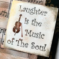 Laughter is the Music of the Soul Rubber Stamp Laughter is the Music of the Soul Rubber Stamp