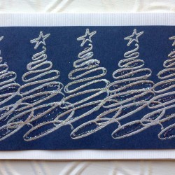 Ribbon Christmas Tree Rubber Stamp Ribbon Christmas Tree Rubber Stamp