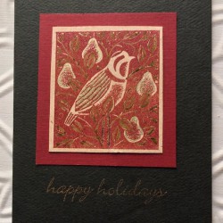 Partridge in a Pear tree Rubber Stamp Partridge in a Pear tree Rubber Stamp