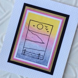 Seascape Rubber Stamp Seascape Rubber Stamp