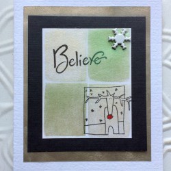 Believe Rubber Stamp