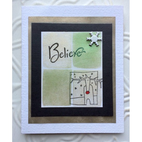 Believe Rubber Stamp