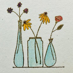 Spring Blooms Rubber Stamp