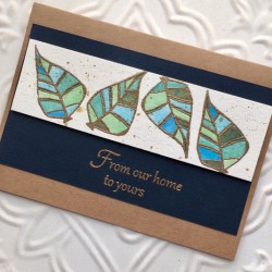 Retro Leaf Rubber Stamp Retro Leaf Rubber Stamp