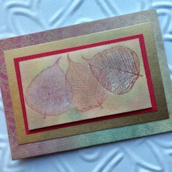 Skeleton Leaf Rubber Stamp Skeleton Leaf Rubber Stamp