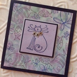 Big Fish Little Fish Rubber Stamp