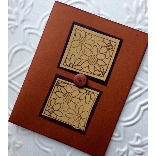 Framed Blooms Rubber Stamp Framed Blooms Rubber Stamp