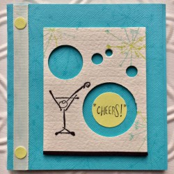 Martini Glass Rubber Stamp Martini Glass Rubber Stamp