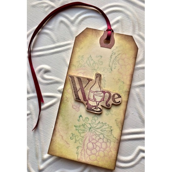 Grapes Rubber Stamp
