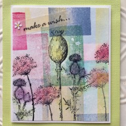 Thistle Rubber Stamp