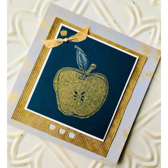 Apple Rubber Stamp