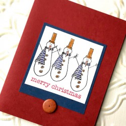 Skinny Snowman Rubber Stamp Skinny Snowman Rubber Stamp