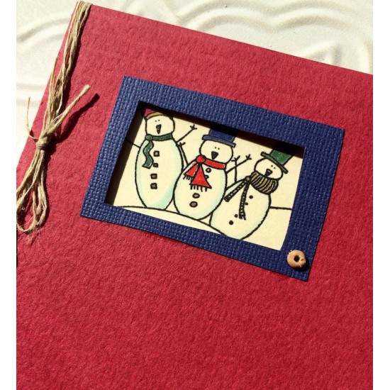 3 Snowmen Rubber Stamp 3 Snowmen Rubber Stamp
