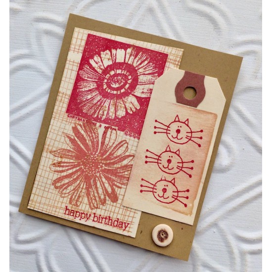 Chrysanthemum Flower Rubber Stamp