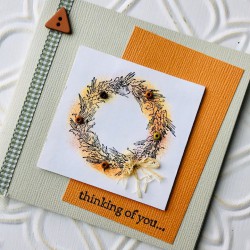 Bonnie's Wreath Rubber Stamp Bonnie's Wreath Rubber Stamp