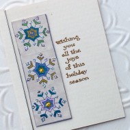 Single Snowflake Rubber Stamp