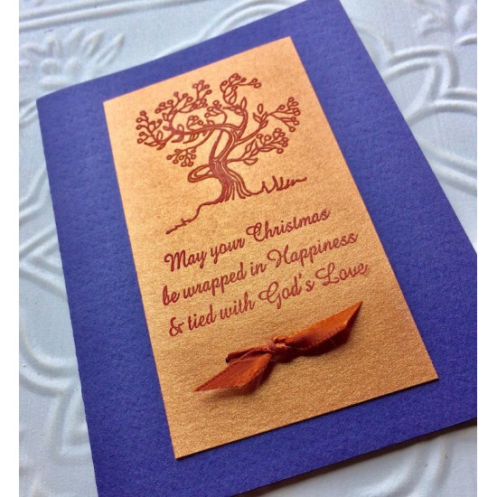 Winter Berry Tree Rubber Stamp