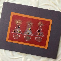 Potted Christmas Tree Rubber Stamp Potted Christmas Tree Rubber Stamp