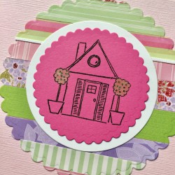 Little House Rubber Stamp Little House Rubber Stamp