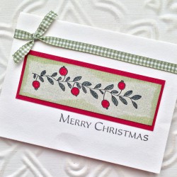 Berry Border Rubber Stamp Berry Border Rubber Stamp