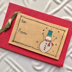 To From Snowman Rubber Stamp To From Snowman Rubber Stamp