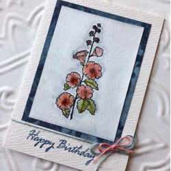 Happy Birthday Script Rubber Stamp Happy Birthday Script Rubber Stamp