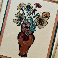 Flower Vase Rubber Stamp Flower Vase Rubber Stamp