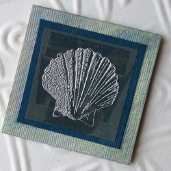 Scallop Shell Rubber Stamp Scallop Shell Rubber Stamp