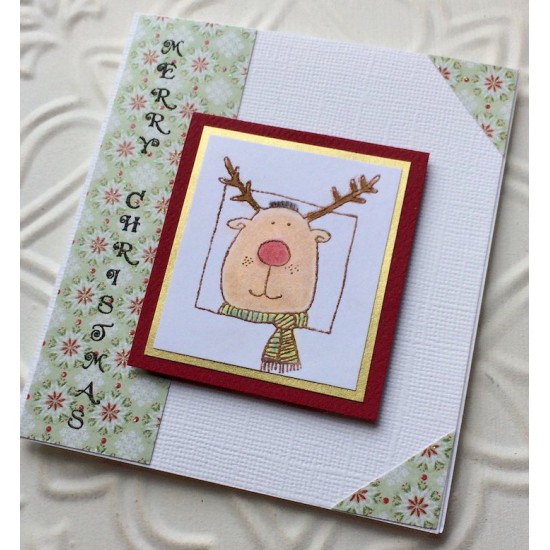 Rudolph the Reindeer Rubber Stamp