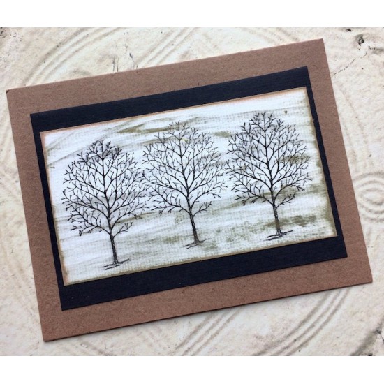 Fall Tree Rubber Stamp