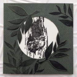 Solid Leaves Rubber Stamp Solid Leaves Rubber Stamp
