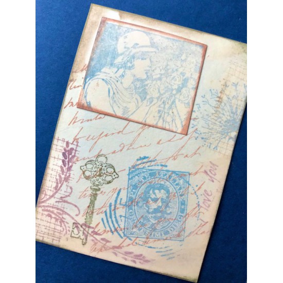 Italian Stamp Rubber Stamp