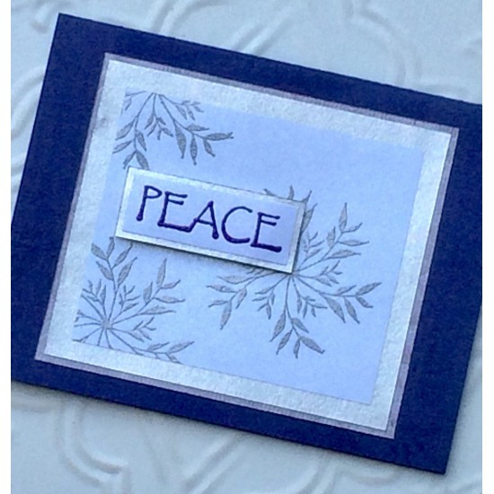 Botanical Snowflake Rubber Stamp